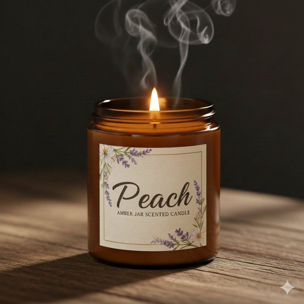 Amber Jar, Soy Wax, 130g