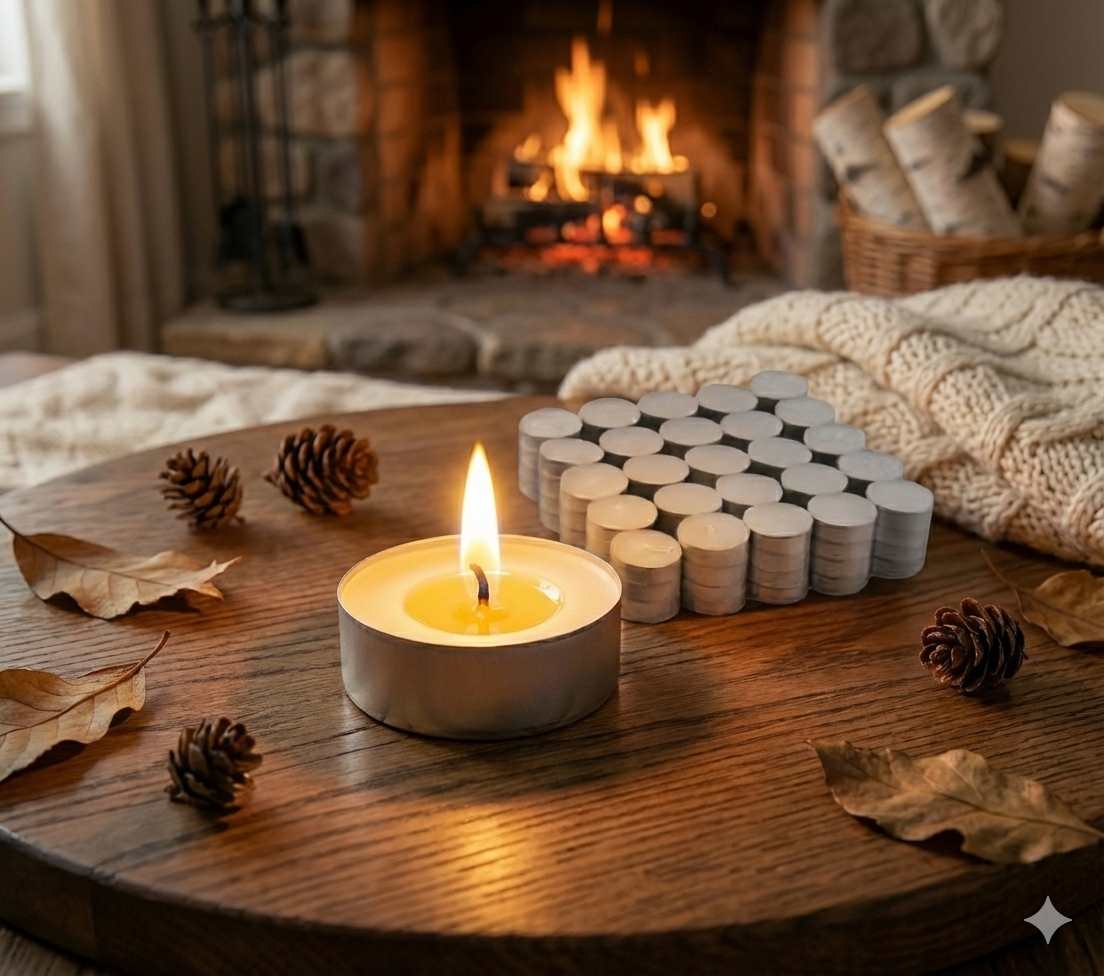 100x Unscented Tealight (4hr)