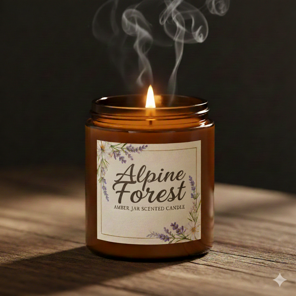 Amber Jar, Soy Wax, 130g