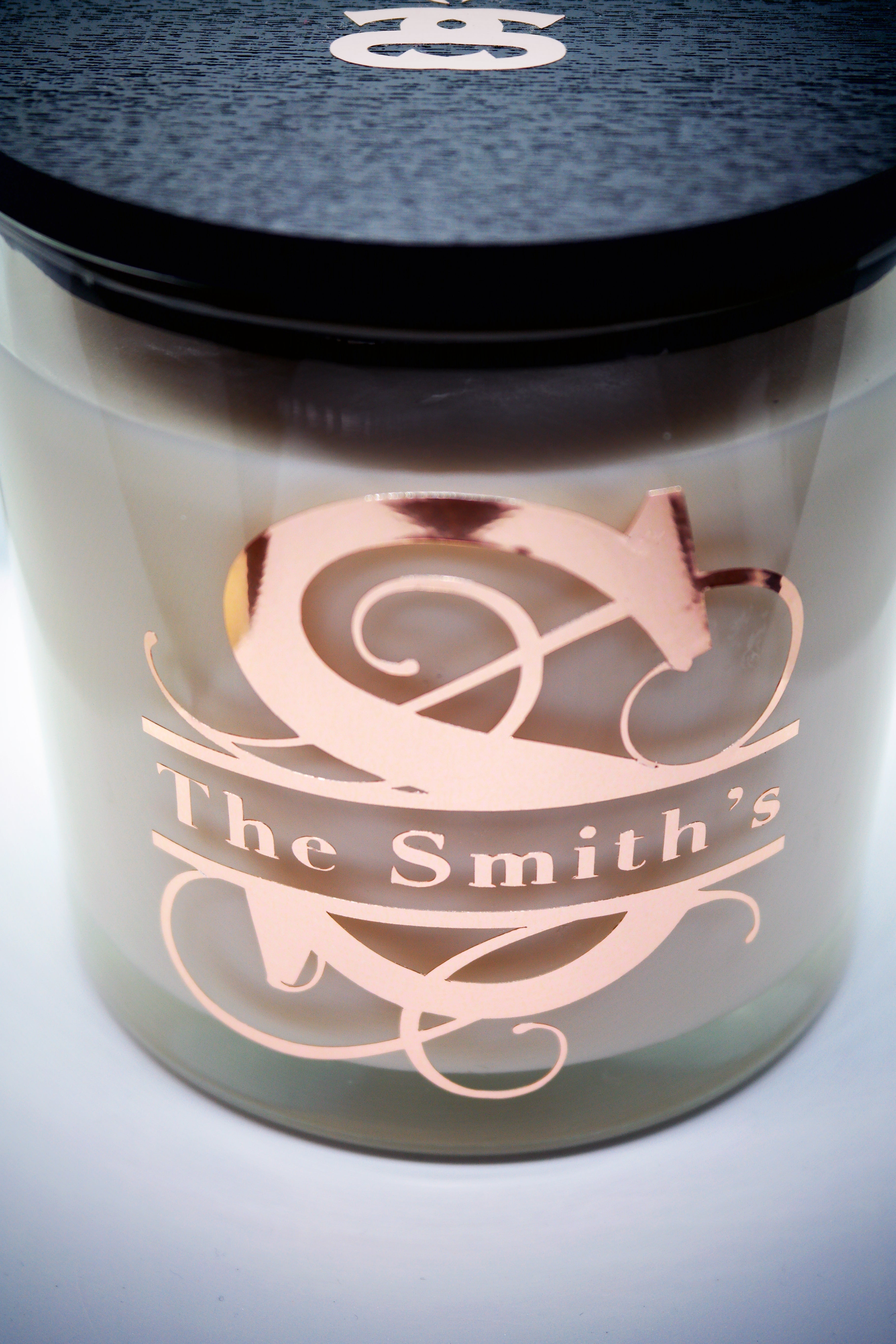 Personalised Simple Scents Grand Opulence 3 Wick Candle | Split Letter Monogram