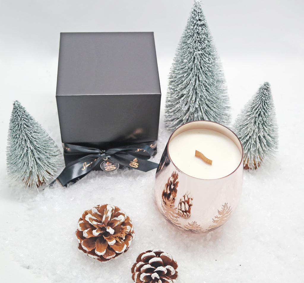 Simple Scents Rose Gold Christmas Candle & Gift Box