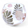 Natural Floral Glass - Bowl Candle Holder - Primavera  - (8x10cm)